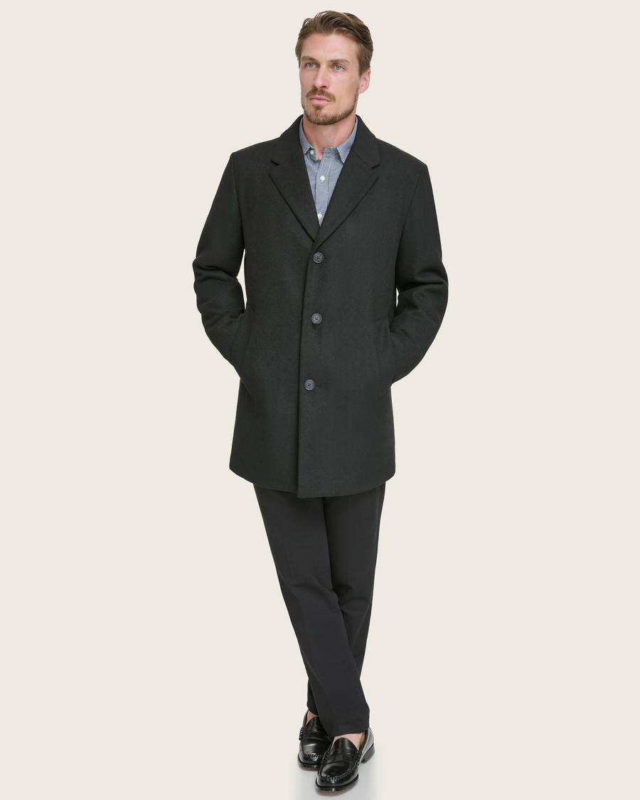 (image for) Novel Wool Blend Top Coat